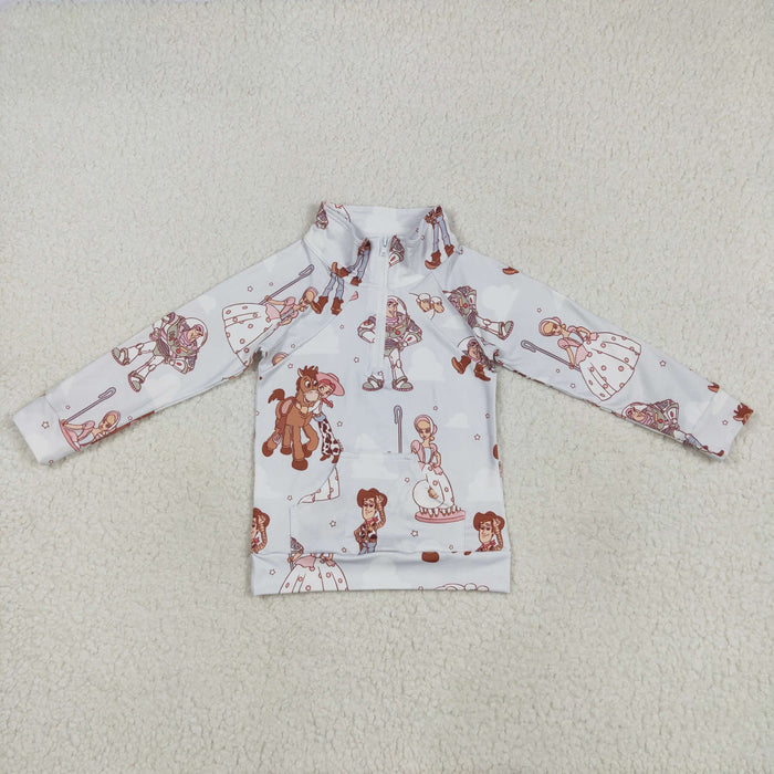 Sibling Baby Girls Cartoon Toy Outfit +Pullover Top