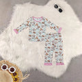 Sibling Baby Girls Fall Cookies Cars Bamboo Pajamas Outfits Sets Zipper Romper