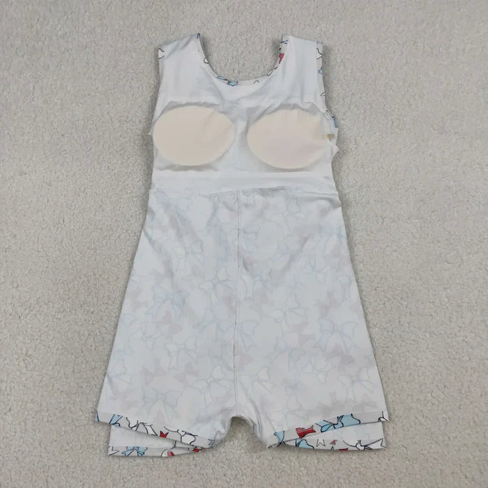 Sibling Baby Girls July 4th Bow Print Sleeveless Active Dress