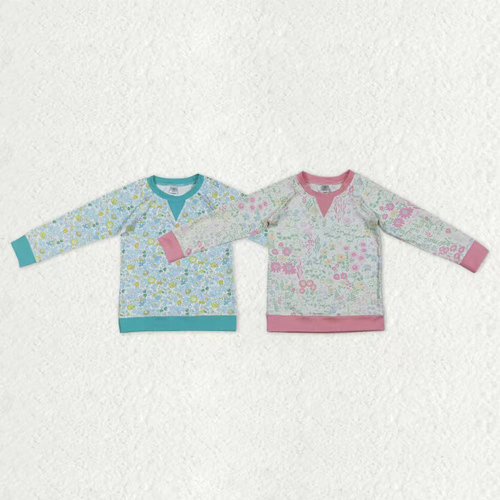 Sibling Baby Girls Long Sleeve Floral Yoga Active T-shirts Top
