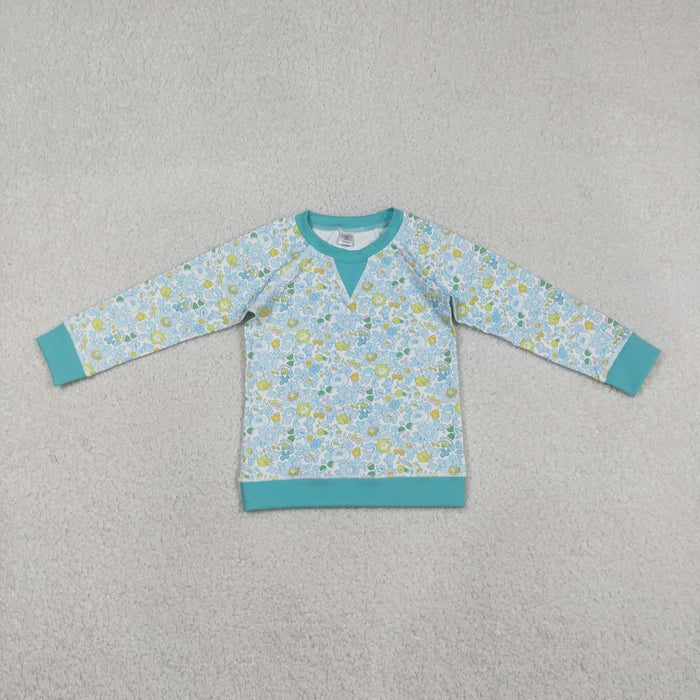 Sibling Baby Girls Long Sleeve Floral Yoga Active T-shirts Top