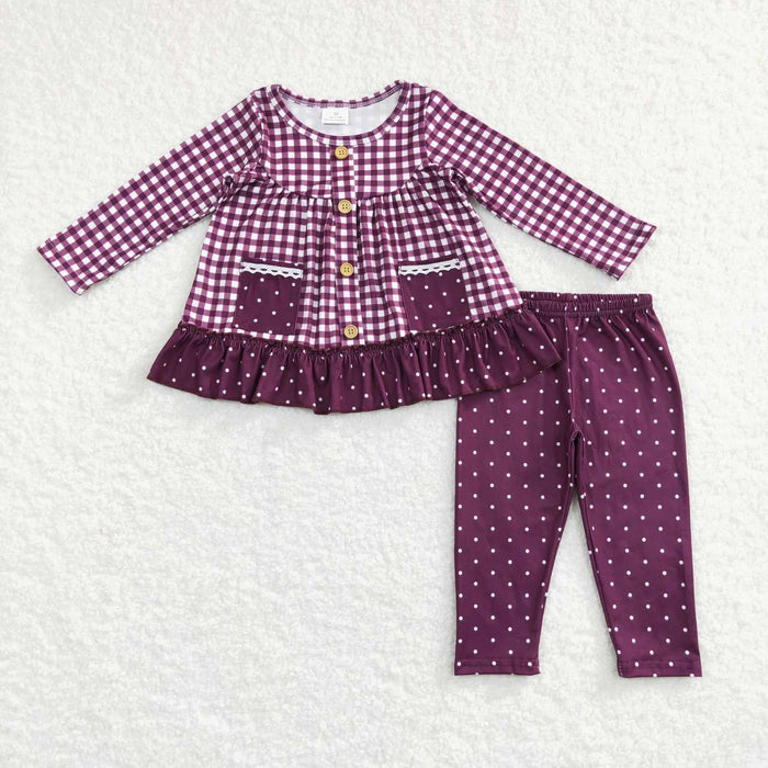 Sibling Baby Girls Long Sleeve Tunic Top with Leggings Outfit