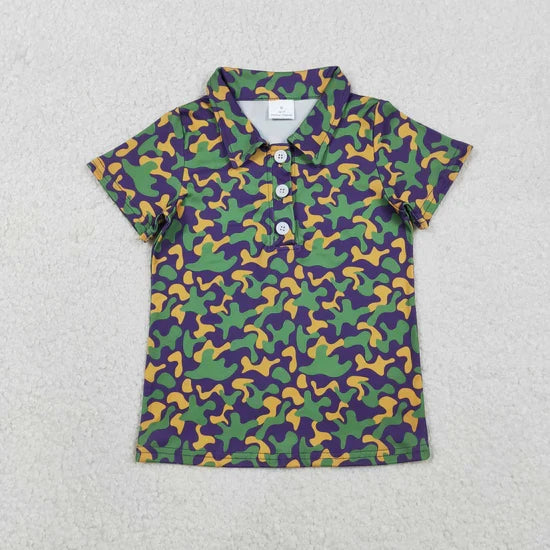 Sibling Baby Girls Short Sleeve Southern Hunting Camo Button Polo Shirts Top