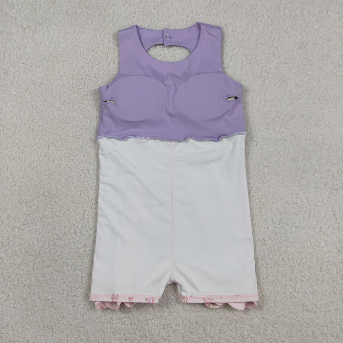Sibling Baby Girls Sleeveless Bows Shorts Scallop Knee Length Dresses