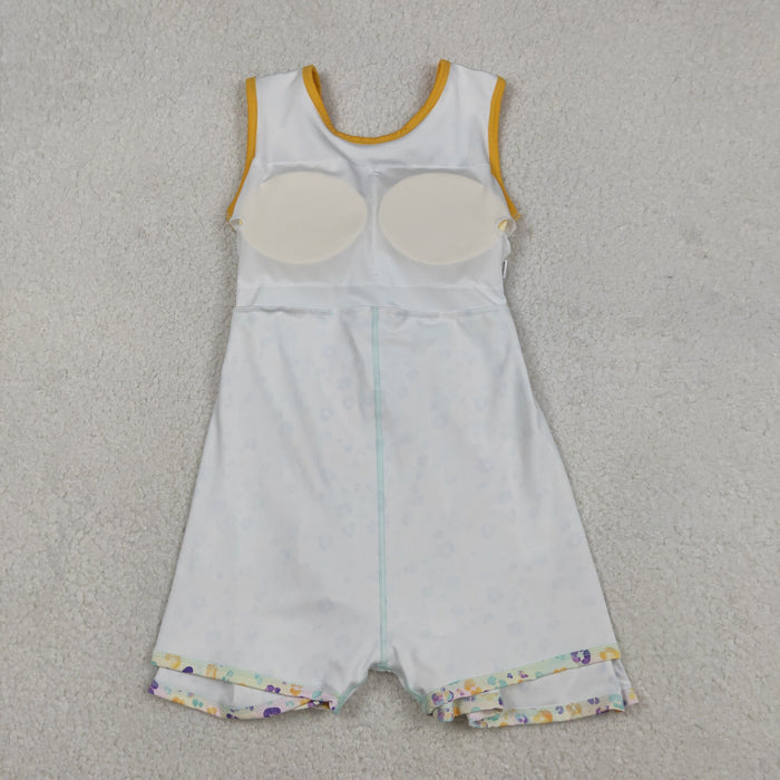 Sibling Baby Girls Sleeveless Mardigras Yoga Active Shorts Knee Length Dresses