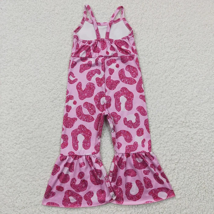 Sibling Baby Girls Strap Western Bell Bottom Jumpsuit