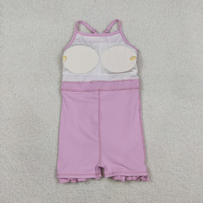 Sibling Baby Girls Strap Yoga Active Short Team Knee Length Dresses