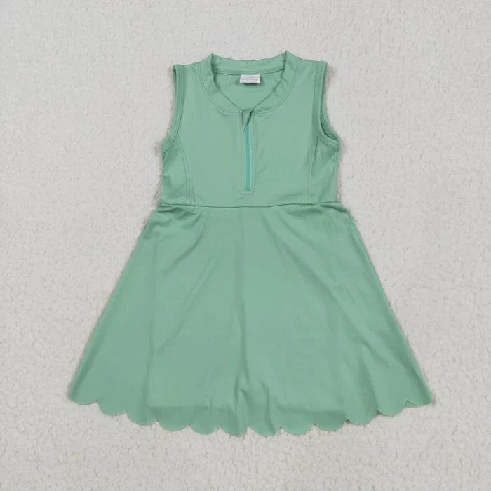 Sibling Baby Girls Yoga Zip Active Wear Skort Knee Length Dresses