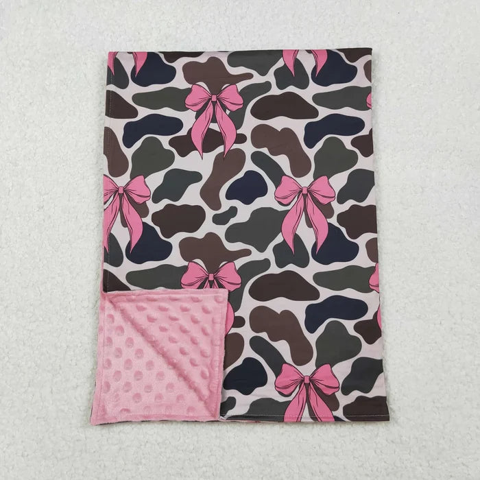 Sibling Baby Kids Flowers Bows Blankets