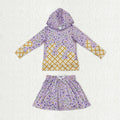 Sibling Baby Kids Mardigras Sprinkles Drip Hoodies Skirt Shorts Team Clothes Sets