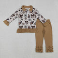 SIbling Girls Boys Football Pullover Team Outfit Hoodie Zipper Romper