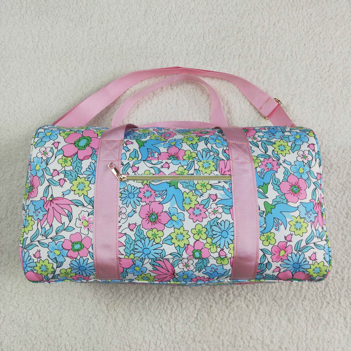 Sibling Ruffle Floral Print Gym Duffle Bags