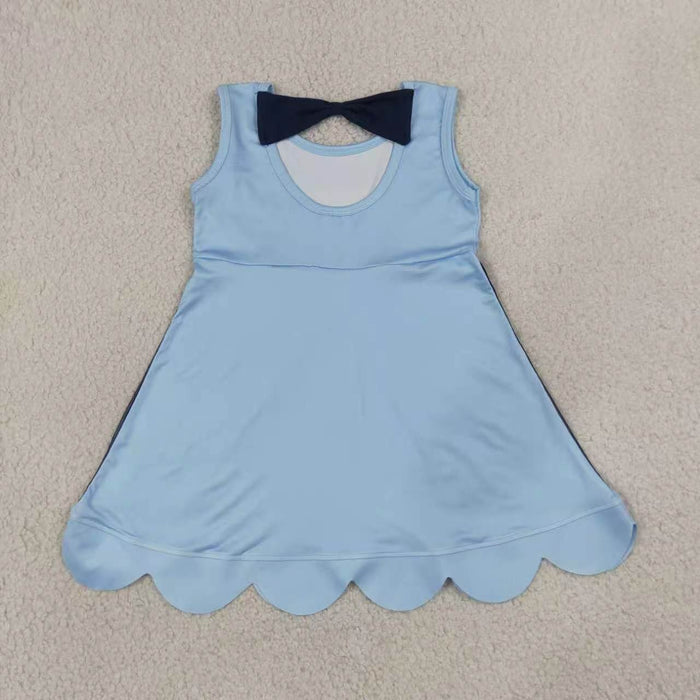 Sibling Toddler Girls Princess Character Sleeveless Dress Scalloped Hem