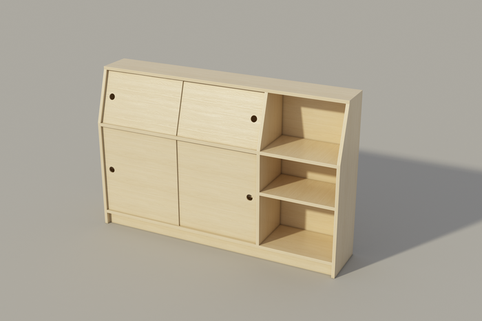 Single Bed Storage Headboard DIY Plans - Night Stand Chest Bookcase Storage Shelf
