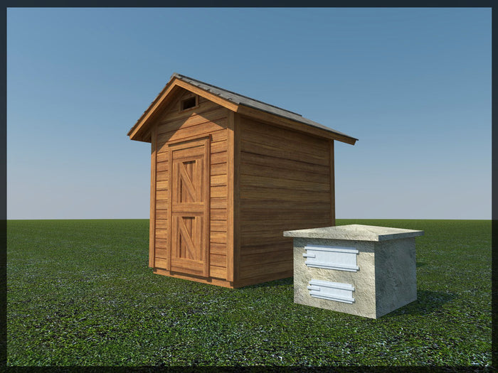 Smokehouse DIY Plans - 8' x 6' Smoker Smoke House Building Plan - Build Your Own