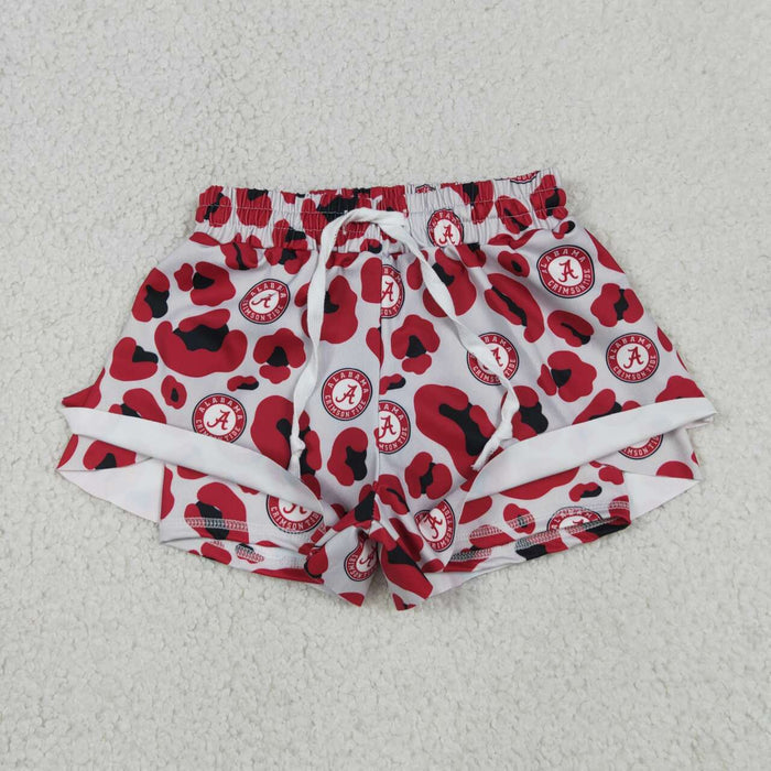 Sport Team Mommy and Me Bottom Summer Yoga Flutter Shorts Family Wear