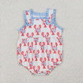 SR2710 Baby Girls’ Crayfish Ruffle Sleeveless Romper