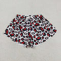 SS0804 Teams Georgia Leopard Print Woman Summer Bottom Yoga Flutter Shorts