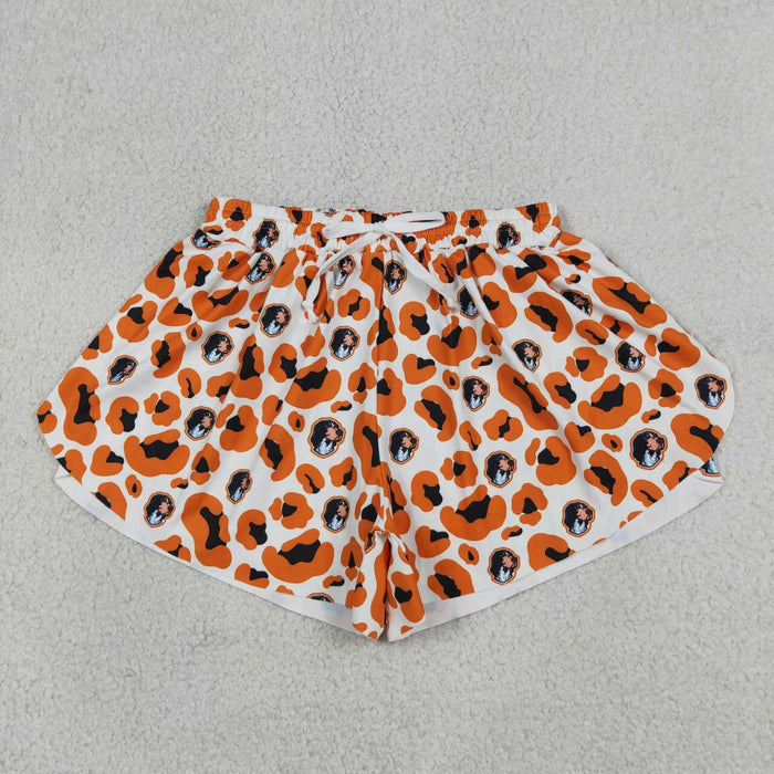 SS0806 Teams Tennessee Leopard Print Woman Summer Bottom Yoga Flutter Shorts