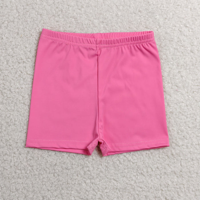 SS0826 Girls Pink Yoga Bottom Shorts