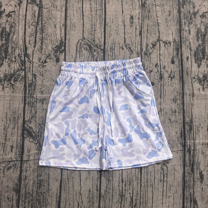 SS0886 Baby Boys Blue Camo Bottom Shorts