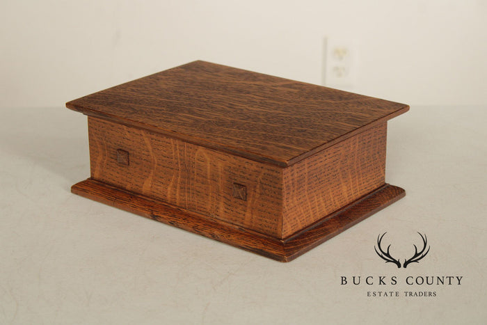 Stickley Mission Collection Oak Desk Box
