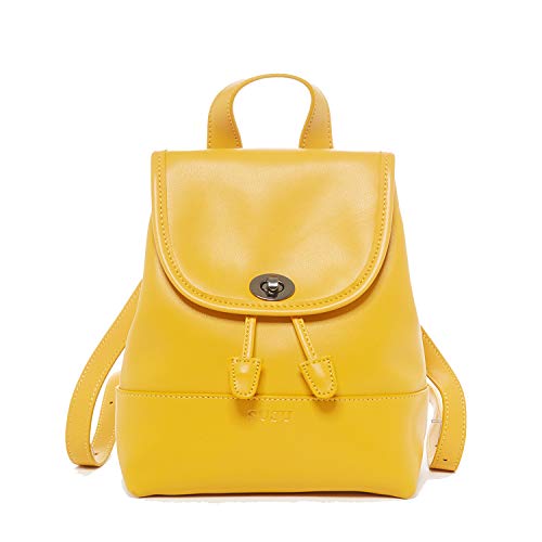Susu - Nicole Yellow Leather Backpack