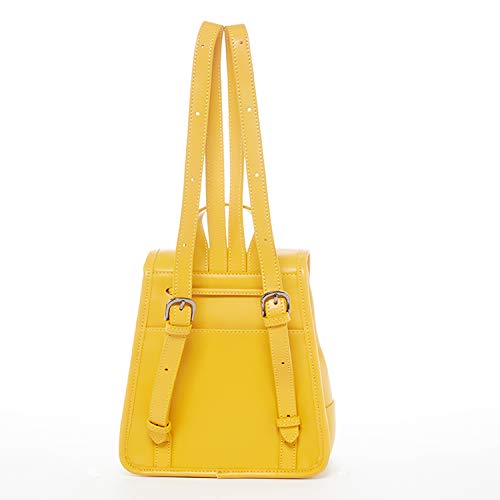 Susu - Nicole Yellow Leather Backpack