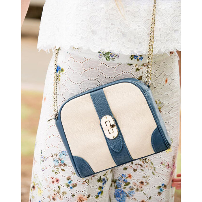 Susu - Small Crossbody Bag Off White Blue