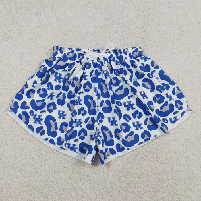 Teams Kentucky Leopard Print Woman Summer Bottom Yoga Flutter Shorts