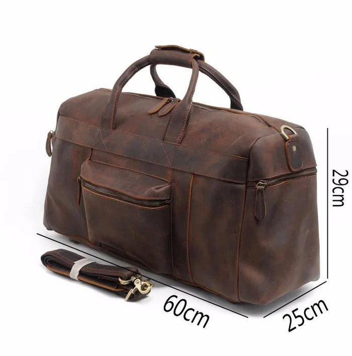 The Asta Weekender | Handcrafted Leather Duffle Bag by Steel Horse Leather