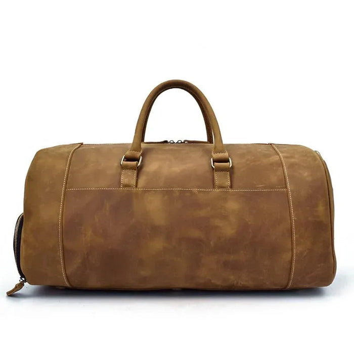 The Bard Weekender | Handmade Leather Duffle Bag by Steel Horse Leather