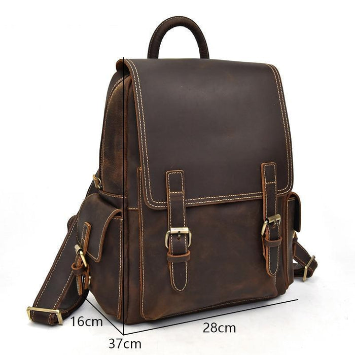 The Freja Backpack | Handcrafted Leather Backpack by Steel Horse Leather