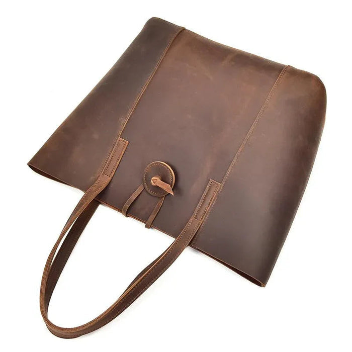 The Taavi Tote | Handcrafted Leather Tote Bag by Steel Horse Leather