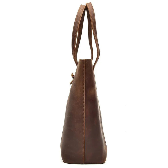 The Taavi Tote | Handcrafted Leather Tote Bag by Steel Horse Leather