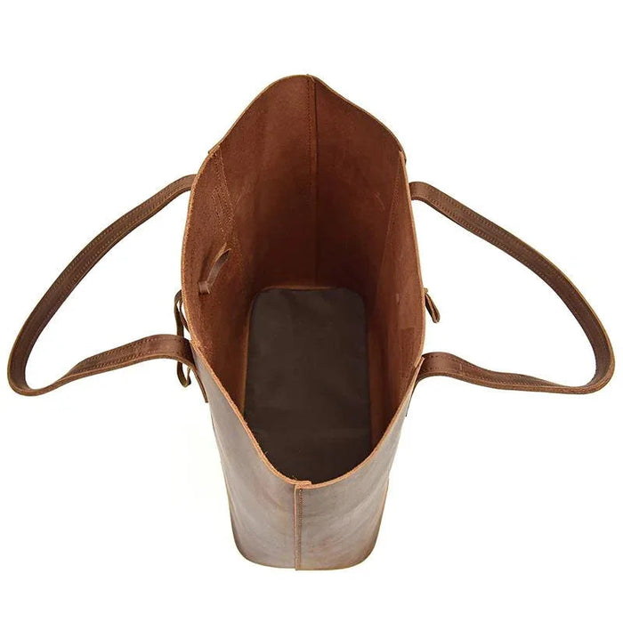 The Taavi Tote | Handcrafted Leather Tote Bag by Steel Horse Leather