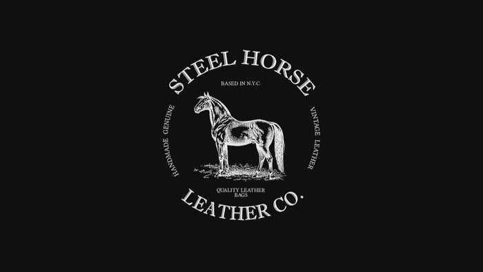 The Welch Briefcase | Vintage Leather Messenger Bag by Steel Horse Leather