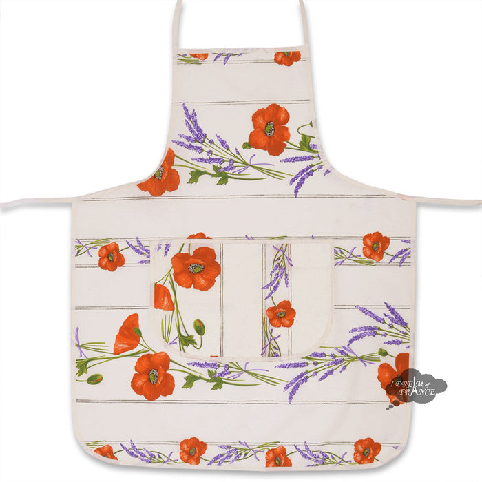 Tissus Toselli - Coquelicot Lavande - French Apron