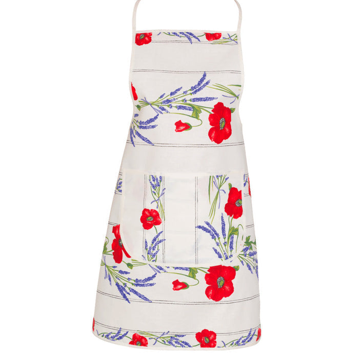 Tissus Toselli - Coquelicot Lavande - French Apron