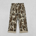 Toddler Boys Camo Distressed Jeans, Kids Vintage Camouflage Patchwork Straight Leg Pants