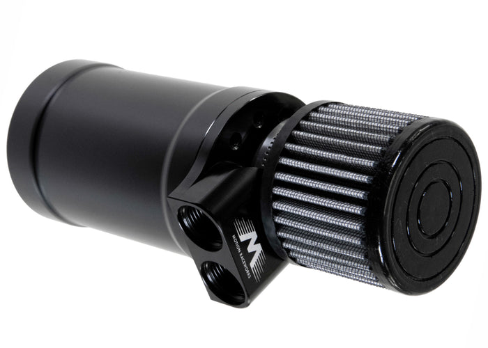 Top Loader Billet Internally Baffled Oil Catch Can (Dual 10AN Port) - Motion Raceworks