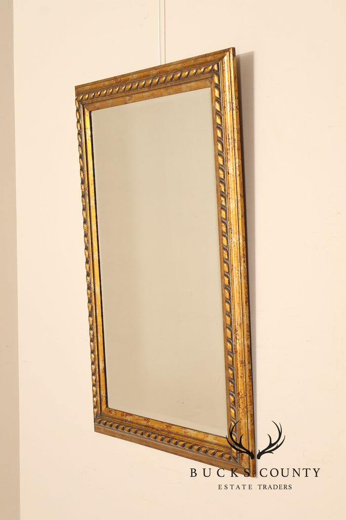 Traditional Giltwood Beveled Rectangular Wall Mirror