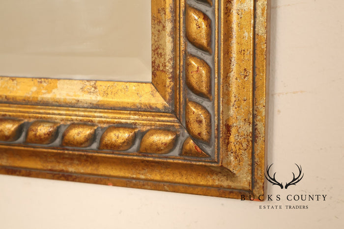 Traditional Giltwood Beveled Rectangular Wall Mirror