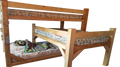 Triple Bunk Bed DIY Plans - Wooden Sleeper Kids Bedroom Furniture Build Your Own