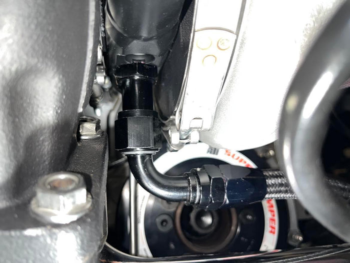 Turbo Drain Extended length -10AN to -10 ORB Oil Fitting 34-00036-Fluidworks-Motion Raceworks