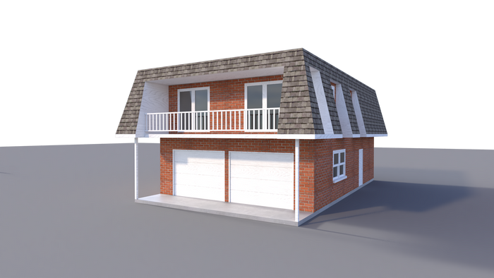 Two Car Garage Apartment DIY Plans 2 Bedroom Coach Carriage House Home Building