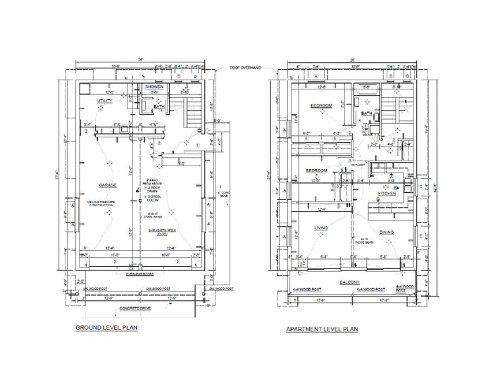 Two Car Garage Apartment DIY Plans 2 Bedroom Coach Carriage House Home Building