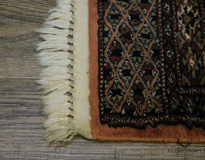 Vintage Hand Woven 42" x 25" Bokara Rug