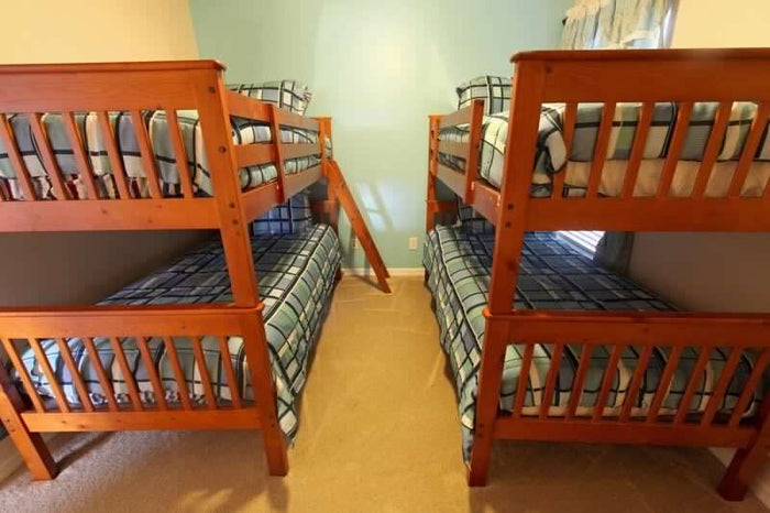 Wooden Bunk Bed with Ladder DIY Bunk Bed Plans Bedroom Furniture Woodworking Build Your Own