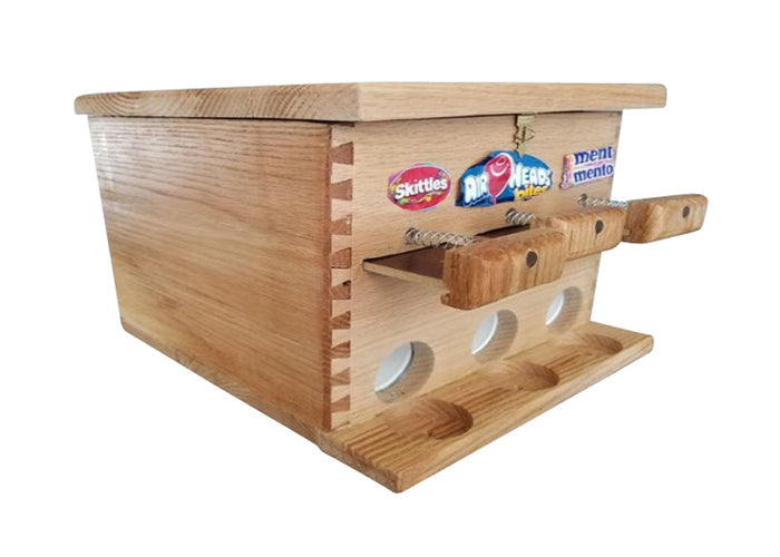 Wooden Candy Dispenser DIY Plans - Homemade Candy Gumball Machine - Build Your Own